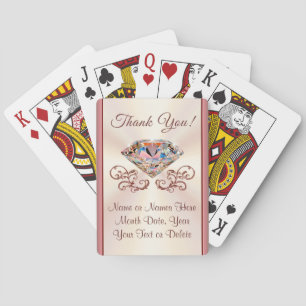 Jeu De Cartes Souvenirs Mariages pour les invités, Personnalisé