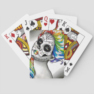 Jeu De Cartes Spectrum Series - Rainbow Sugar Skull Girl
