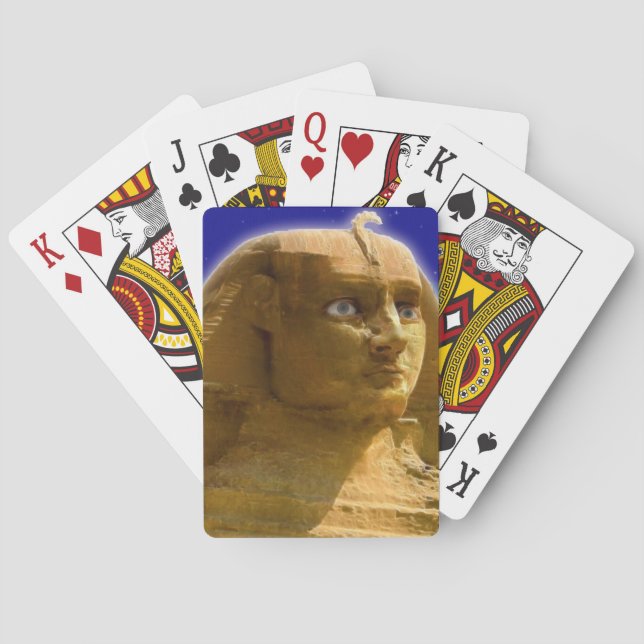 Jeu De Cartes Sphinx égyptien antique à Giza Art Design (dos)
