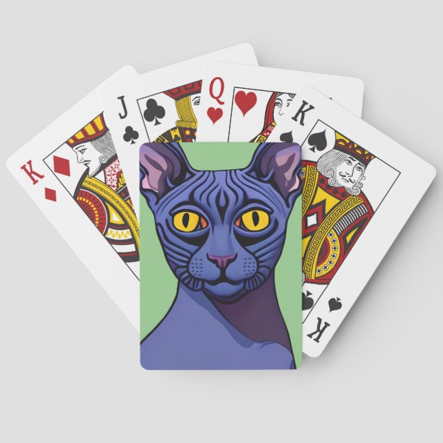 Jeu De Cartes Sphynx Chat Jouer aux cartes (dos)