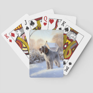 Jeu De Cartes Spinone Italiano Laisser Neige Noël