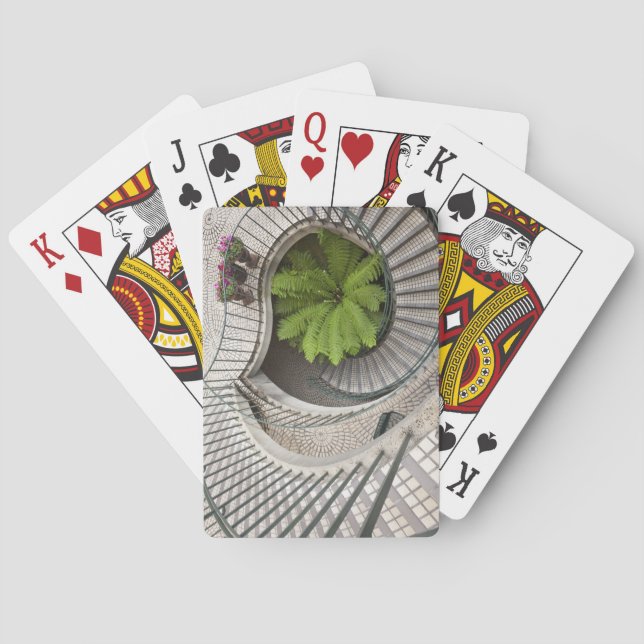 Jeu De Cartes Spiral staircase at the Embarcadero Center (dos)