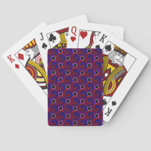 Jeu De Cartes Spirale rouge et bleue par Kenneth Yoncich