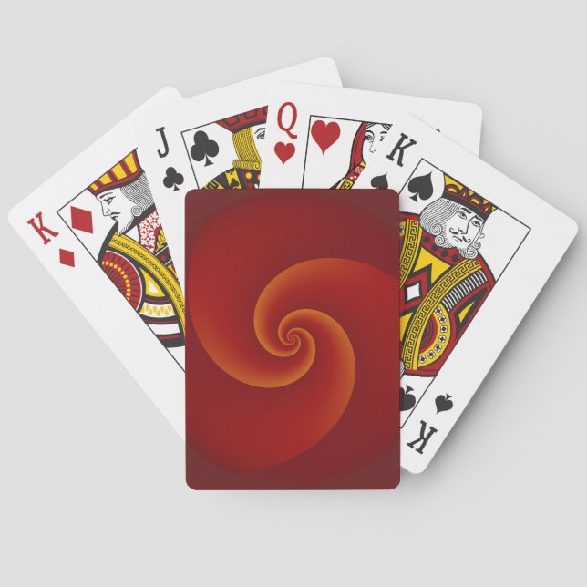 Jeu De Cartes Spirales Arrière - plans Abstraites douces III (dos)
