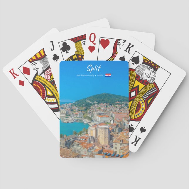 Jeu De Cartes Split, Croatie - Ville côtière (dos)