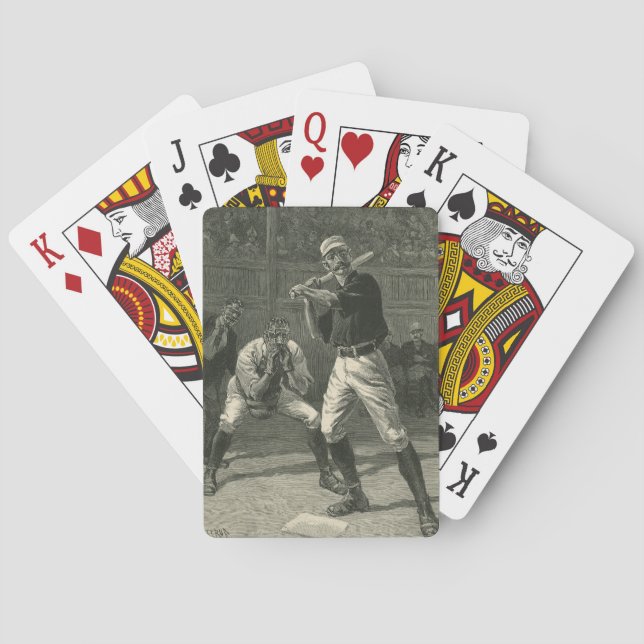 Jeu De Cartes Sports Anciens, Joueurs de Baseball par Thulstrup (dos)