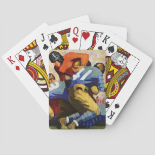 Jeu De Cartes Sports Anciens, Joueurs de Football dans un Match