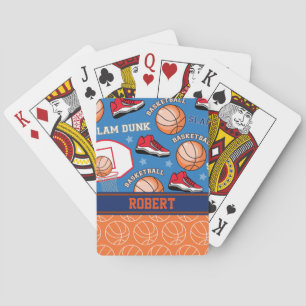 Jeu De Cartes SPORTS Nom personnalisé Motif du ventilateur de ba