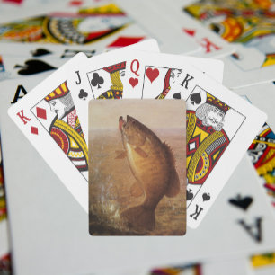 Jeu De Cartes Sports vintages Pêche, Poisson Brown à grande bouc