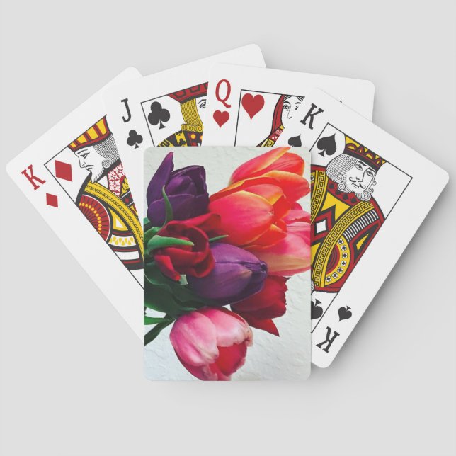 Jeu De Cartes Spring Tulip Bouquet (dos)