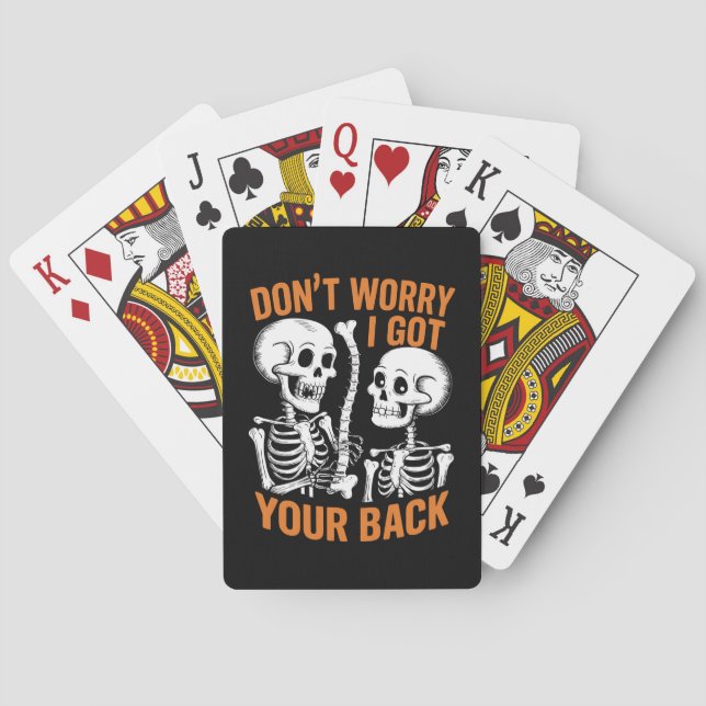 Jeu De Cartes Squelette Ne t'inquiète pas, j'ai ton dos Hallowee (dos)