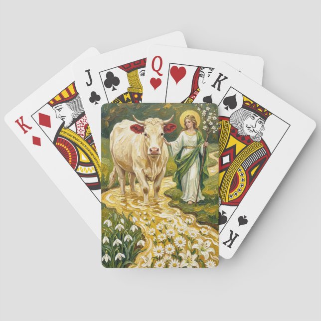 Jeu De Cartes St. Brigid & The White Cow (Imbolc) (dos)
