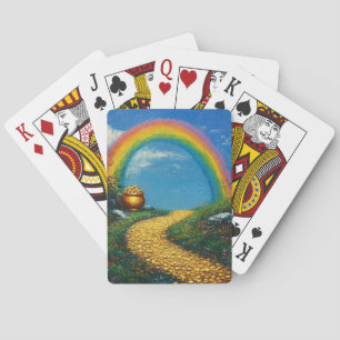 Jeu De Cartes St Patrick Day Arc en ciel et Pot d'or