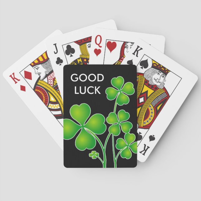 Jeu De Cartes St. Patrick's Day Clover / Shamrocks + vos idées (dos)