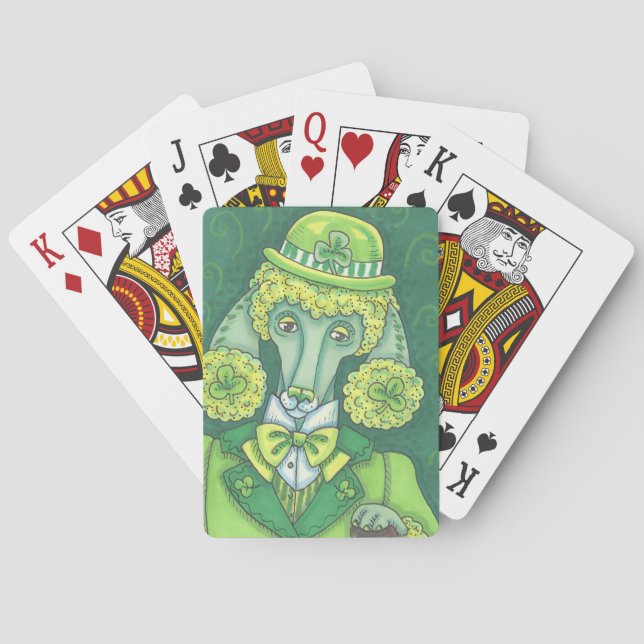 Jeu De Cartes ST. PATRICK'S DAY IRISH POODLE JOUER CARTES Poker (dos)