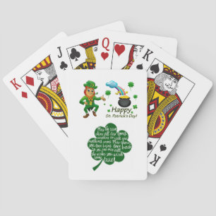 Jeu De Cartes St. Patrick's Day Jouer à la carte Deck