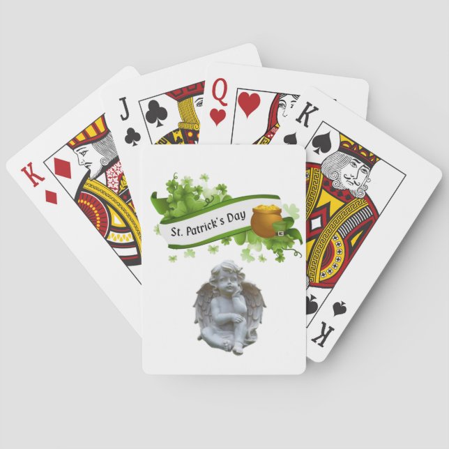 Jeu De Cartes St. Patrick's Day Jouer Carte Deck Angel (dos)