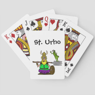 Jeu De Cartes St Urho Jouer des cartes avec la sauterelle de pai