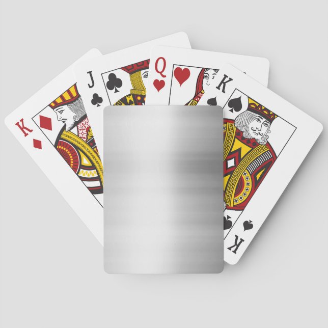Jeu De Cartes Stainless Steel Metal Look (dos)
