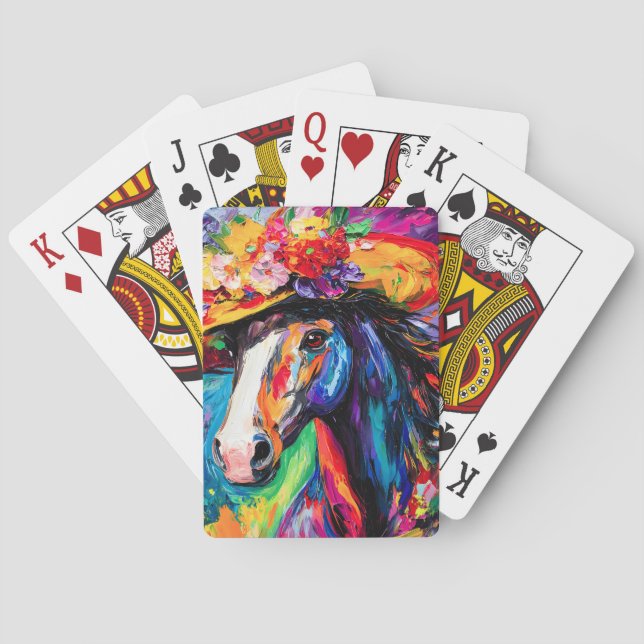 Jeu De Cartes Stallion floral (dos)
