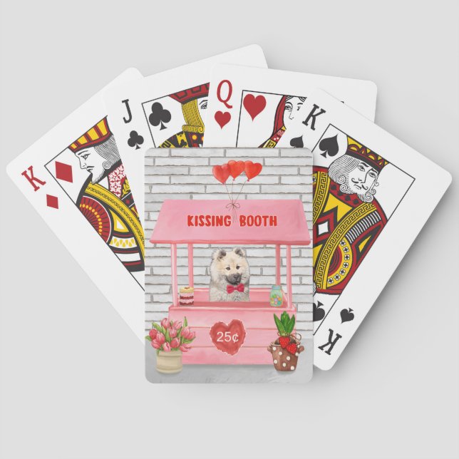 Jeu De Cartes Stand de baisers de la Saint-Valentin pour chien E (dos)