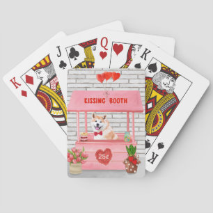 Jeu De Cartes Stand de baisers pour chien Akita pour la Saint-Va