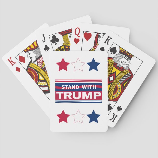 Jeu De Cartes Stand with Trump~2024~MAGA (dos)
