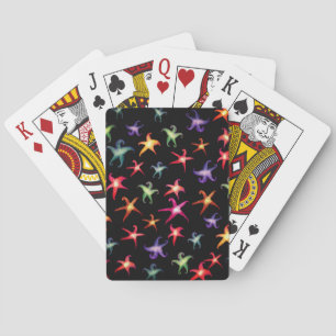 Jeu De Cartes Starfish coloré, étoiles de mer Jouer des cartes