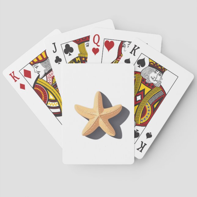 Jeu De Cartes Starfish with Its Shadow (dos)