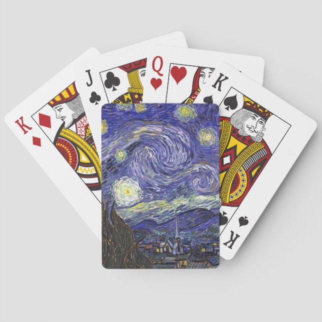 Jeu De Cartes Starry Night, Vincent Van Gogh. (dos)