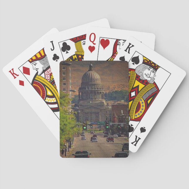 Jeu De Cartes State Capital in Boise, Idaho (dos)