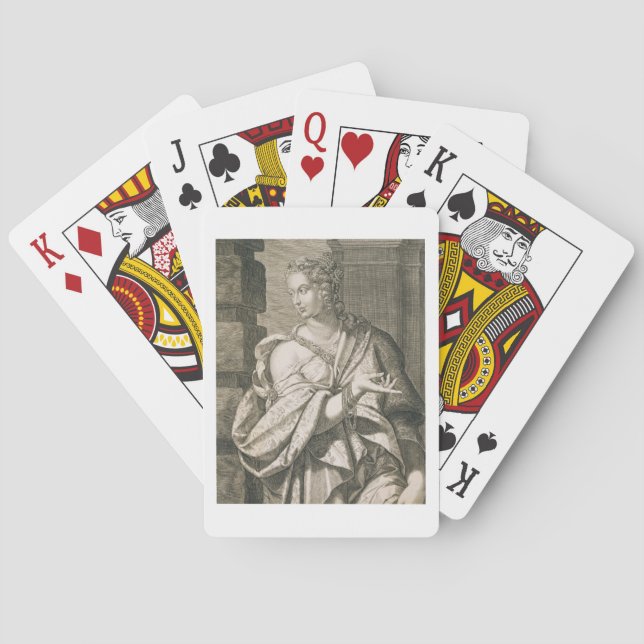 Jeu De Cartes Statilia Messalina troisième femme de Nero (gravur (dos)