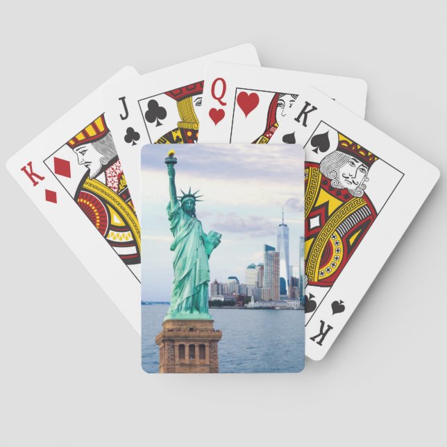 Jeu De Cartes Statue de la Liberté avec le World Trade Center (dos)