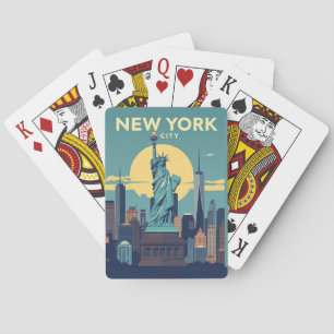 Jeu De Cartes Statue de la Liberté de New York City Voyage Vinta