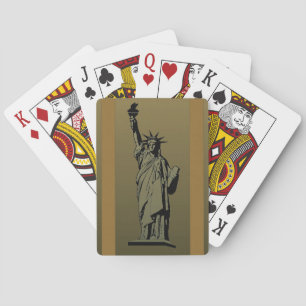 Jeu De Cartes Statue de la Liberté Jouer des cartes