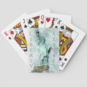 Jeu De Cartes Statue de la Liberté Jouer des cartes