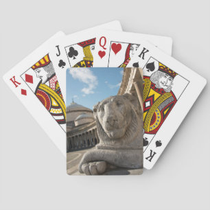 Jeu De Cartes Statue de lion devant San Francesco di Paola