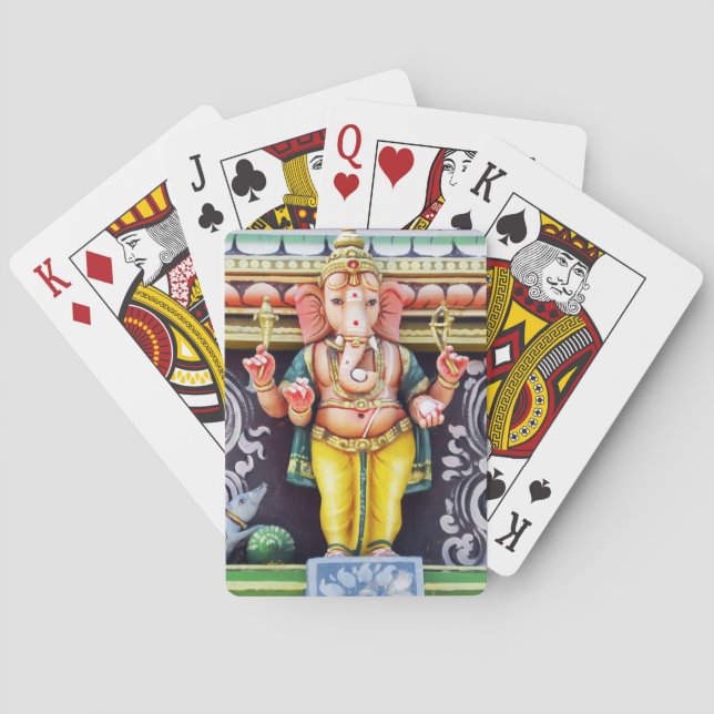 Jeu De Cartes Statue Dieu Ganesha Jouer Cartes (dos)
