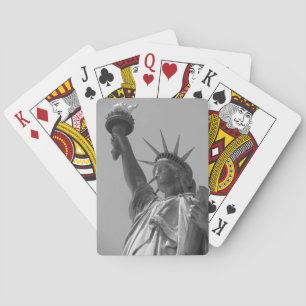 Jeu De Cartes Statue noire et blanche de Liberty New York