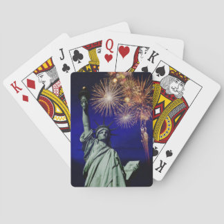 Jeu De Cartes Statue Of Liberty Fireworks Playing Cards