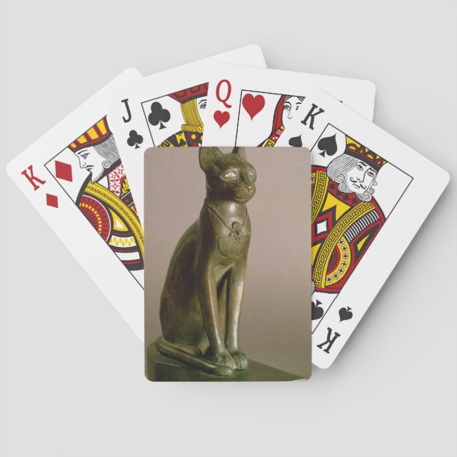Jeu De Cartes Statuette d'un chat représentant la déesse Bastet (dos)