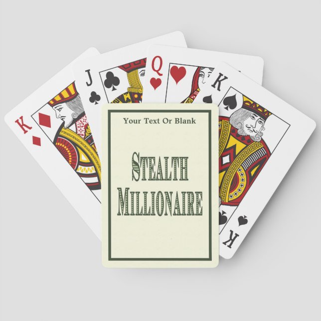 Jeu De Cartes Stealth Millionaire (dos)