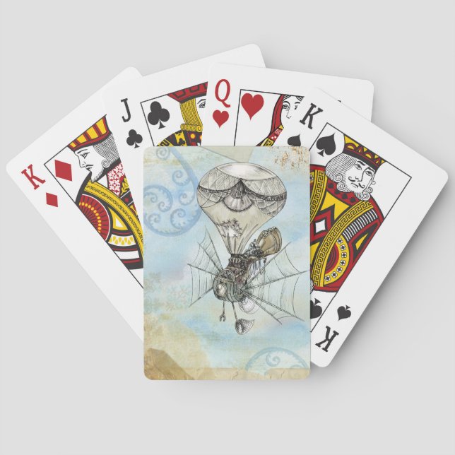 Jeu De Cartes steampunk balloon (dos)
