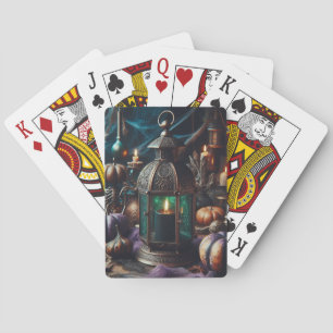 Jeu De Cartes Steampunk Halloween Horloge noir Lanterne noire