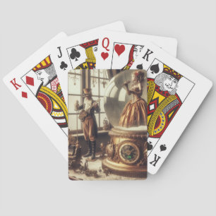 Jeu De Cartes Steampunk Victorian Music Snow Globe