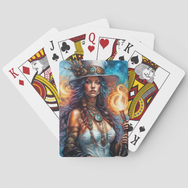 Jeu De Cartes Steampunk Voodoo Queen 1 (dos)