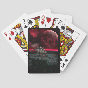 Jeu De Cartes Stégosaure dans une scène dramatique