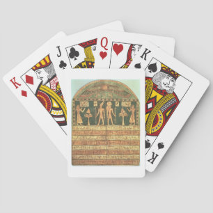 Jeu De Cartes Stele de Horsiese, défunte période (bois peint)