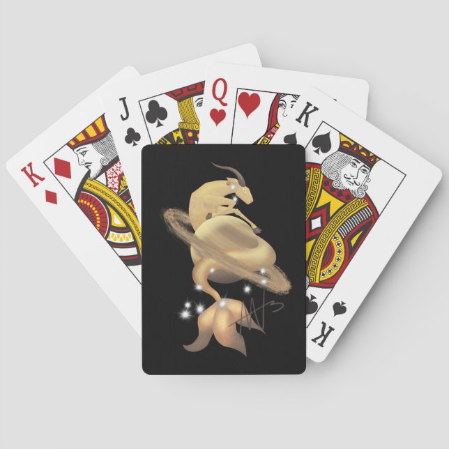 Jeu De Cartes Stellar Capricorn Saturn Zodiac (dos)