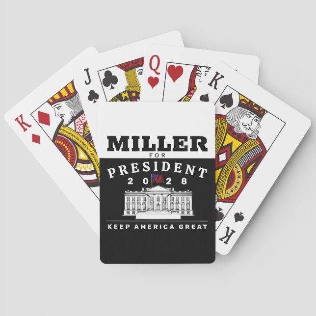 JEU DE CARTES STEPHEN MILLER 2028 (dos)